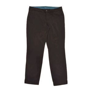 Eddie Bauer Travex Ankle Pants Womens 8 Black Nylon Stretch Pocket Outdoor Hike